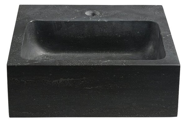 Sapho Sapho, chiuveta din piatra BLOK 30x10x30 cm, antracit negru, 2401-29