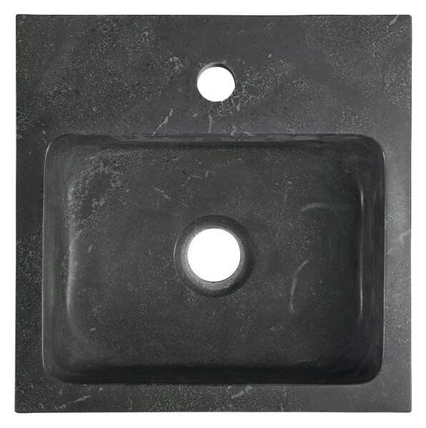 Sapho Sapho, chiuveta din piatra BLOK 30x10x30 cm, antracit negru, 2401-29