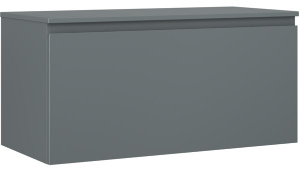 Mexen Orio, Dulap baie 100 cm cu blat, 1 sertar, grafit mat, 91A10-10047-1-BFC66
