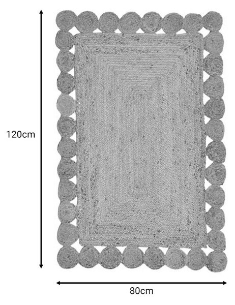 Covor Bej Boho, Natural, 120x80 cm