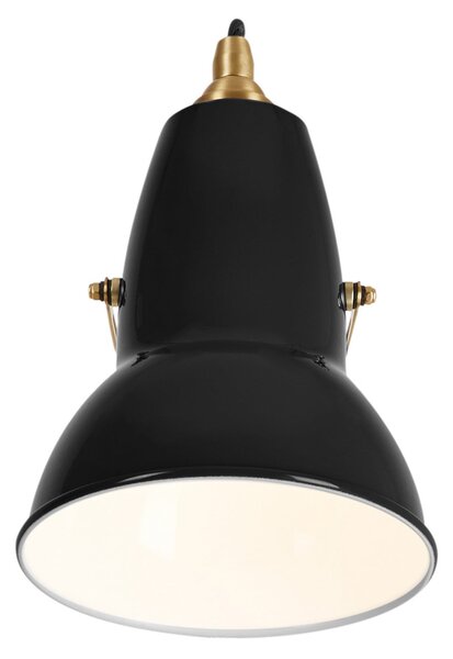 Anglepoise Original 1227 Brass aplică negru, reglabil, Negru, Camera de zi / sufragerie, Metal, Design industrial