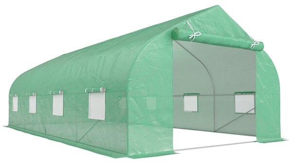 Outsunny Sera Gradina Verde Pentru Legume 6x3x2 | Aosom Romania