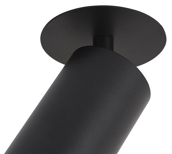 Spot încastrat modern negru GU10 50mm IP44 - Chels