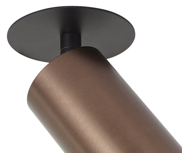 Spot încastrat modern bronz închis GU10 50mm IP44 - Chels