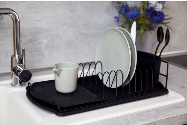 Suport pentru scurs vase Wenko Drip Basic, negru