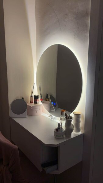 Oglindă de baie cu iluminare LED și funcție anti-ceață Belissimo