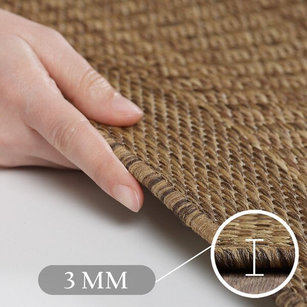 Covor pentru exterior și interior în culoare naturală 60x100 cm Giza 1410 – Ayyildiz Carpets