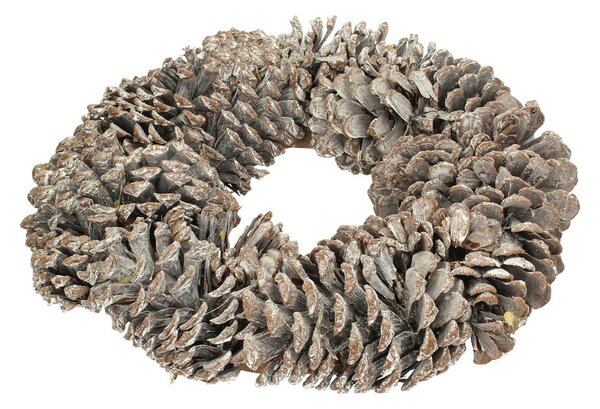 Decoratiune coronita con de iarnă ⌀30cm naturală
