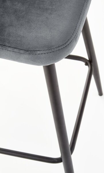 Scaun de bar H96 gri