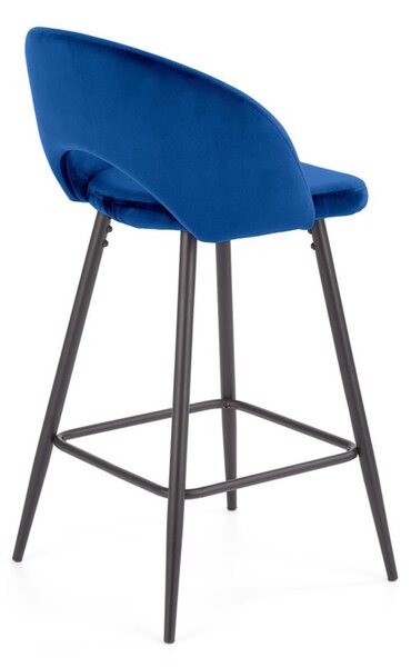 Scaun de bar H96 albastru închis