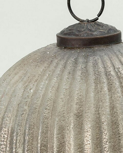 Vintage Smoke sticlă bauble 10 cm
