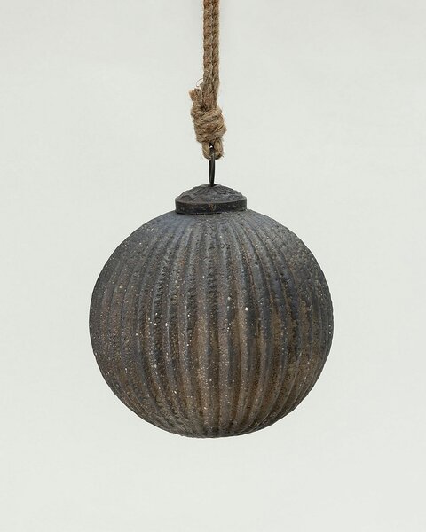 Glob de sticlă Rustic Black 10 cm