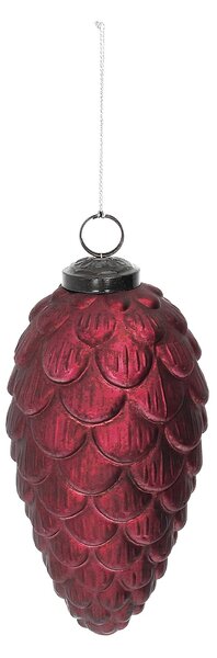 Glob de sticlă Pine Red 8x8x15 cm