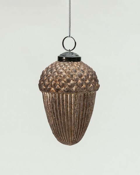 Glob de sticlă Acorn Gold 7x7x10 cm