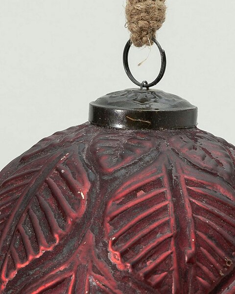 Glob de sticlă Rustic Leaf II 12 cm