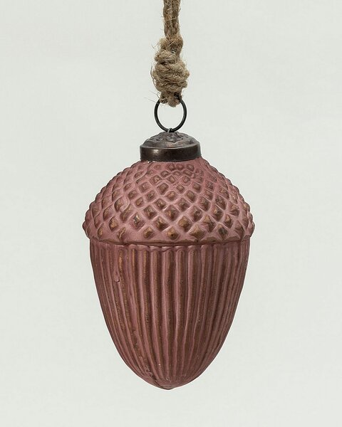 Glob de sticlă Acorn Burgundy 7x10 cm