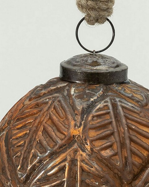 Glob de sticlă Rustic Leaf I 10 cm