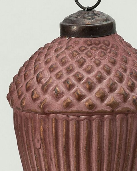 Glob de sticlă Acorn Burgundy 7x10 cm