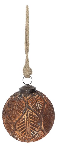 Glob de sticlă Rustic Leaf I 10 cm
