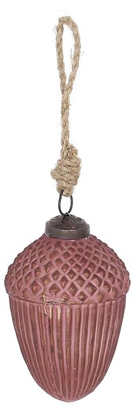 Glob de sticlă Acorn Burgundy 7x10 cm