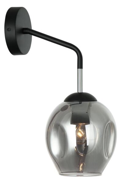 Aplică BORGO 1xE27/40W/230V negru ITALUX WL-30843-1 BK+SG