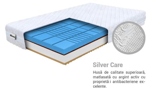 Saltea cu spumă profilată Rose 80x200x21 - husă Silver