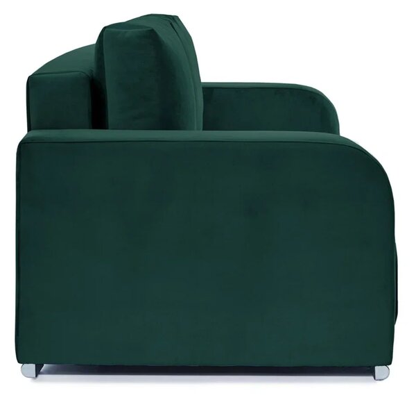 Canapea Extensibilă 3 locuri Armando, cu ladă de depozitare, Verde - Gri, 230x92x90 cm
