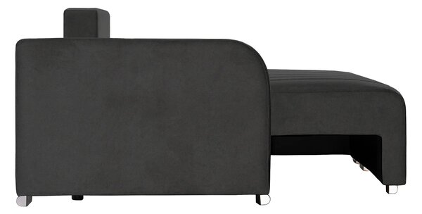 Coltar Extensibil 3 locuri Armando, cu ladă de depozitare, Verde - Gri, 240x147x85 cm