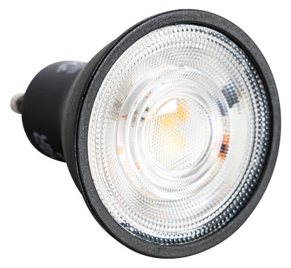 Set de 5 becuri LED GU10 reglabile, negru, 6W, 500lm, 2700K