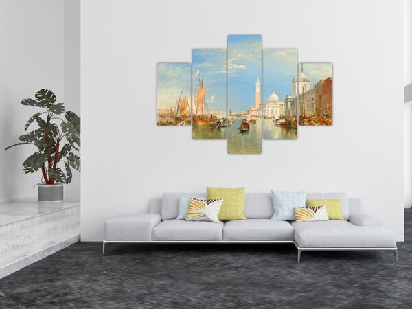 Tablou - Joseph Mallord William Turner, Venice the Dogana and San Giorgio Maggiore, reproducere (150x105 cm)