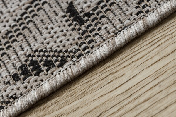 Covor sisal Floorlux 20504 Frunze argintiu si negru Junglă - SECUNDAR-COTATI PRODUSUL