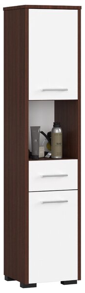 Dulap de baie Farid 2D 1SZ 1W (wenge + alb). Promo -22%. 1152001