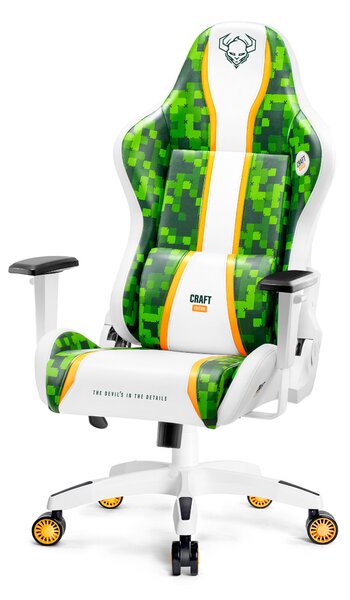 Scaun gaming Diablo X-One 2.0 Craft Normal Size: alb-verde