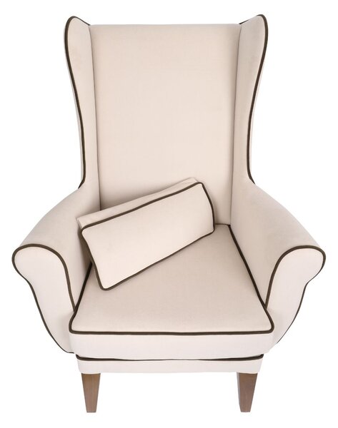 Fotoliu cu urechi Wingback cu perniță (expediere rapidă)