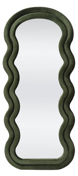 Oglinda CONFETTO, verde olive, stofa catifelata, 70x160 cm