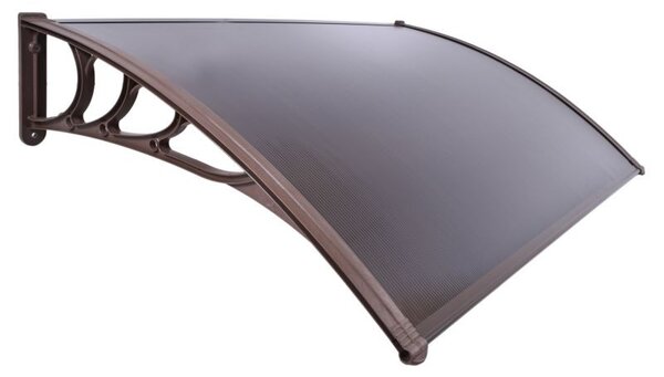 Copertina usa intrare, material policarbonat, 100x150 cm, filtru UV, maro