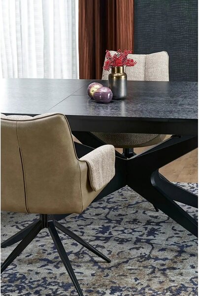 Masa extensibila SANDRO, negru, 180/240x100x76 cm