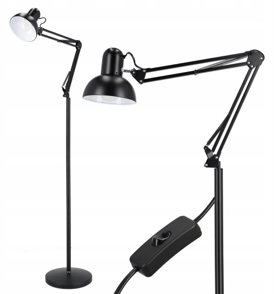 Lampadar 1xE27/40W/230V negru