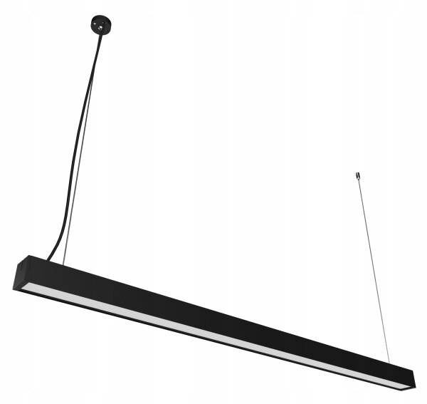 Lustră LED suspendată pe cablu LED/44W/230V 6000K 120 cm neagră