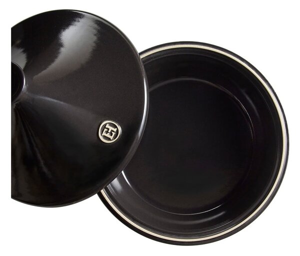 Vas tajine din ceramică Emile Henry Flame, ⌀ 32 cm, negru