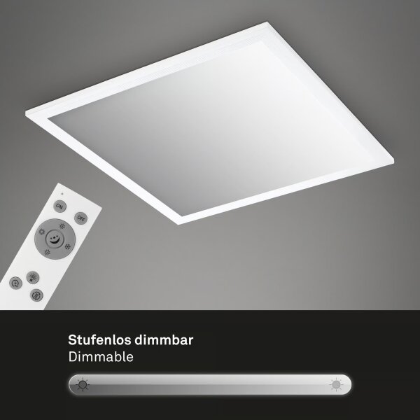 Brilo - Plafonieră LED reglabilă LED/21W/230V 38x38 cm albă