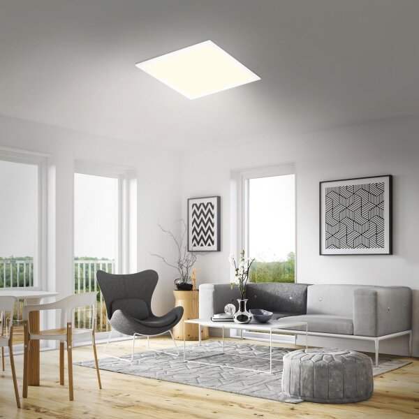 Brilo - Plafonieră LED reglabilă LED/21W/230V 38x38 cm albă