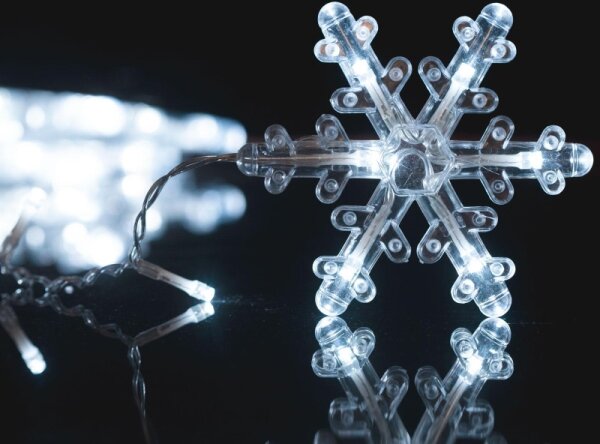 Perdea LED de exterior pentru Crăciun, 224 LED, 3,5 x 0,75 m, IP44, alb rece