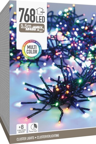 Ghirlandă luminoasă LED de exterior pentru Crăciun 768xLED/230V/8 funcții 8,5 m IP44 multicolor