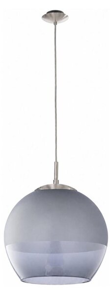 BRILAGI - LED Lustră pe cablu RETRO GLASS 1xE27/60W/230V crom mat/gri fumuriu