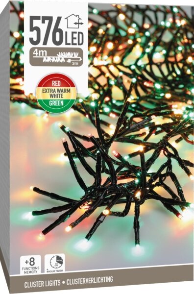 Ghirlandă LED de exterior pentru Crăciun 576xLED/230V/8 funcții 7,2 m IP44 multicolor