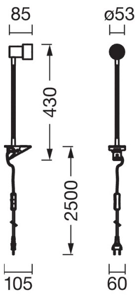 Osram - Lampă cu clemă CLIP STEP FLEX 1xGU10/5W/230V crom mat