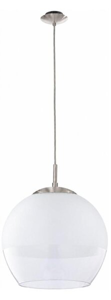 BRILAGI - lustra LED pe cablu RETRO GLASS 1xE27/60W/230V crom mat/alb