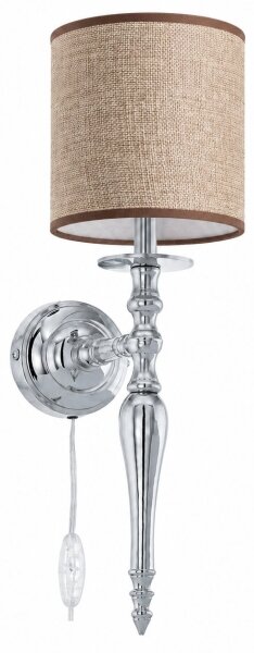 BRILAGI - Lampă de perete NUBILA 1xE27/60W/230V crom lucios/maro