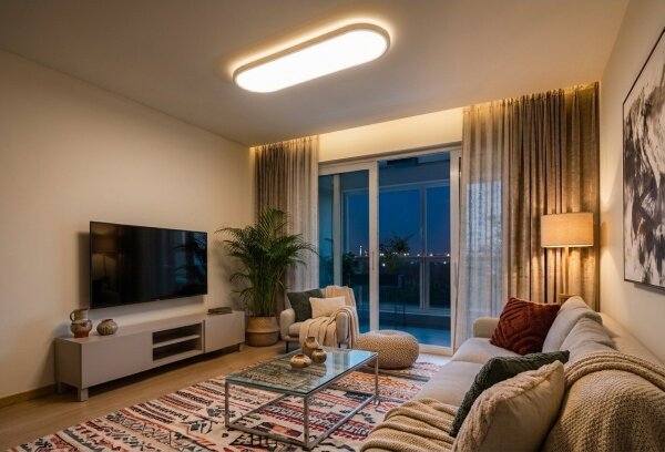 Top Light - plafonieră LED aplicată/suspendată OVAL LED/36W/230V 3000-6500K albă+telecomandă